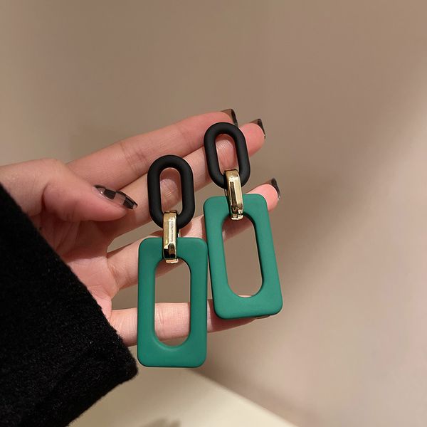 925 silver needle green earrings ins mori style geometric chain alphabet letter earrings simple all-match temperament eardrop wholesale, Golden
925 silver needle green earrings ins mori style geometric chain alphabet letter earrings simple all-match temperament eardrop wholesale, Golden
