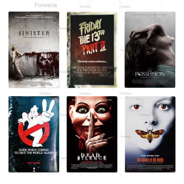 horror movie metal poster plaque metal vintage thriller movie metal tin sign wall decor for bar pub club man cave196b
horror movie metal poster plaque metal vintage thriller movie metal tin sign wall decor for bar pub club man cave196b