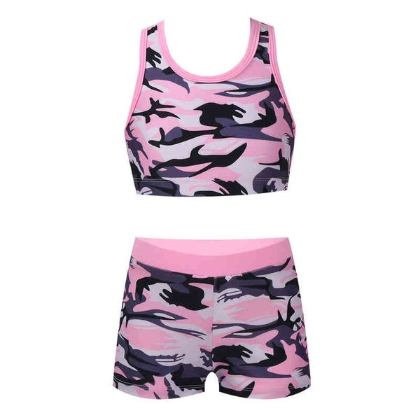 kids girls two pieces swimsuit sleeveless tanks bra crop with shorts bottoms set dance yoga sports suit gymnastics outfits g220509, White
kids girls two pieces swimsuit sleeveless tanks bra crop with shorts bottoms set dance yoga sports suit gymnastics outfits g220509, White