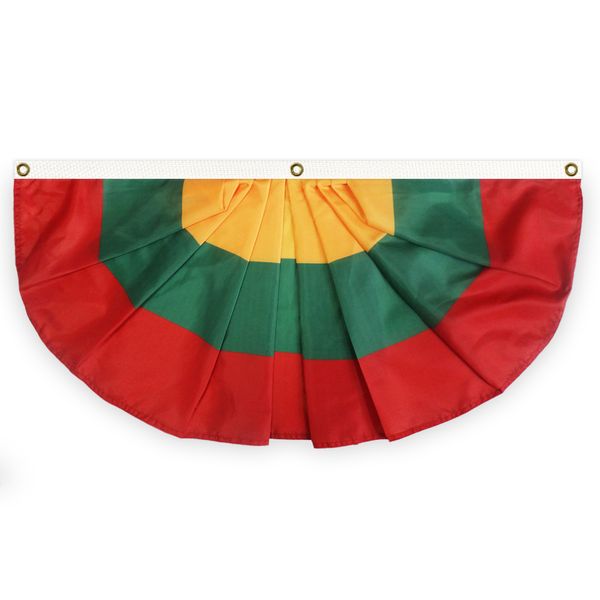 lithuania pleated fan flag bunting 1.5x3 ft premium polyester banner with three brass grommets for indoor outdoor decoration
lithuania pleated fan flag bunting 1.5x3 ft premium polyester banner with three brass grommets for indoor outdoor decoration