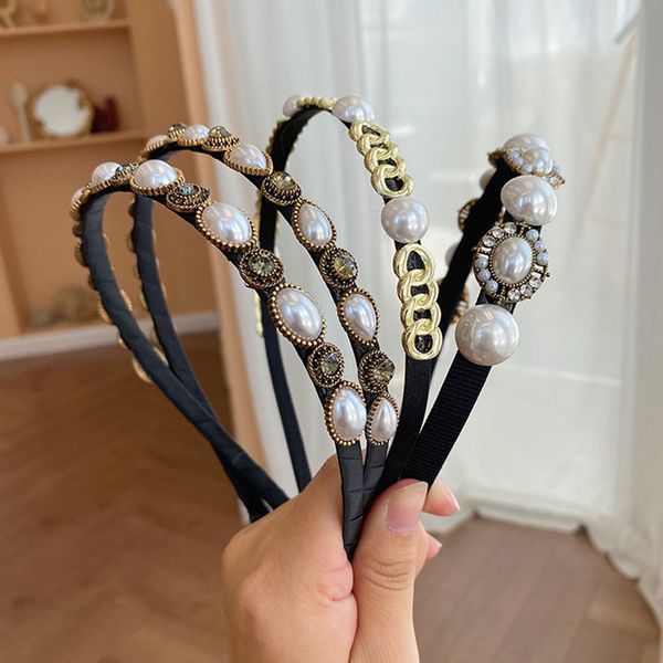 pearl thin side headband fashion hair accessories women full diamond alloy chain hairband boutique cute hair hoop headwear new, Silver
pearl thin side headband fashion hair accessories women full diamond alloy chain hairband boutique cute hair hoop headwear new, Silver