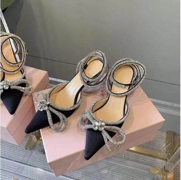 new mach rhinestone bowtie thin shoes high heels sandals pointed satin wedding women's all-match cross ankle strappy women's luxur, Black
new mach rhinestone bowtie thin shoes high heels sandals pointed satin wedding women's all-match cross ankle strappy women's luxur, Black