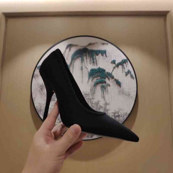 trend dress women's shoes elastic fabric spring shoes pointed toe and ultra-high heels, Black
trend dress women's shoes elastic fabric spring shoes pointed toe and ultra-high heels, Black