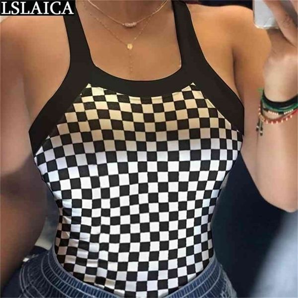 women summer casual plaid print fashion back bow decorated backless knitted ladies tank streetwear 210325, White
women summer casual plaid print fashion back bow decorated backless knitted ladies tank streetwear 210325, White