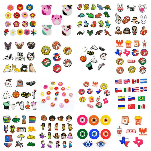50pcs/set texas evil eyes plush toys croc jibz 2d soft plastic fashion cartoon shoe charms accessories decorations clog shoes buckles orname, White;pink
50pcs/set texas evil eyes plush toys croc jibz 2d soft plastic fashion cartoon shoe charms accessories decorations clog shoes buckles orname, White;pink