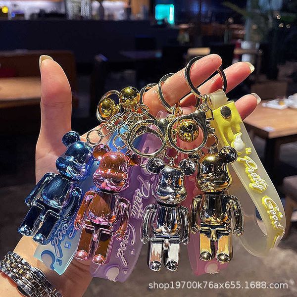 keychains acrylic cute doll electroplating bear key chain pendant car mobile phone book bag small gift, Silver
keychains acrylic cute doll electroplating bear key chain pendant car mobile phone book bag small gift, Silver