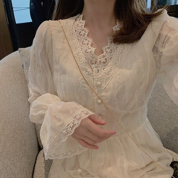 elegant flare sleeve long woman dress spring vneck lace femme robe temperament slim single breasted vestido 210506, Black;gray
elegant flare sleeve long woman dress spring vneck lace femme robe temperament slim single breasted vestido 210506, Black;gray
