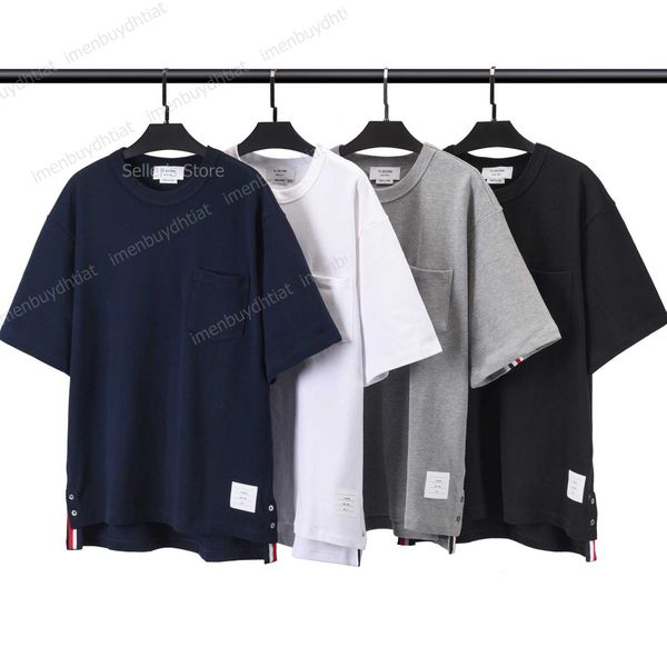 22 fashion luxury brand tb-thom short sleeve t shirts loose bat stripe, White;black
22 fashion luxury brand tb-thom short sleeve t shirts loose bat stripe, White;black