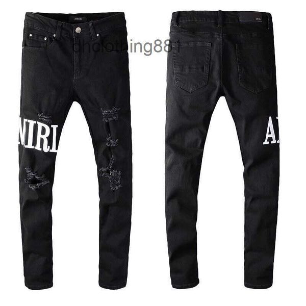 european and american jeans designer amirss jeans european and american fashion brand new pants men's black perforated embroidery, Blue
european and american jeans designer amirss jeans european and american fashion brand new pants men's black perforated embroidery, Blue