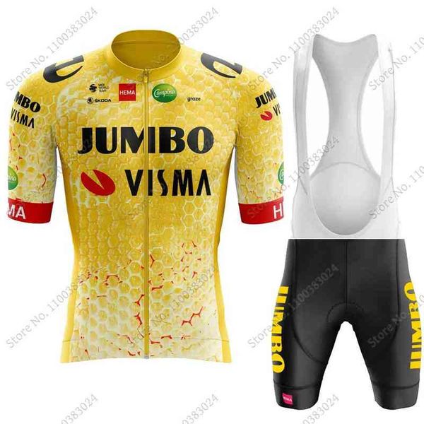 2022 bee cycling jersey jumbo visma team set summer bicycle clothing road bike shirts suit bib shorts mtb ropa maillot, Gray
2022 bee cycling jersey jumbo visma team set summer bicycle clothing road bike shirts suit bib shorts mtb ropa maillot, Gray