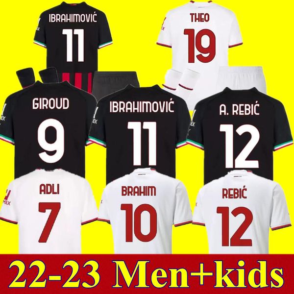 ibrahimovic 22 23 soccer jersey ac milans giroud r. leao bennacer kessie romagnoli calhanoglu tonali rebic 2022 2023 football shirt maillot, Black
ibrahimovic 22 23 soccer jersey ac milans giroud r. leao bennacer kessie romagnoli calhanoglu tonali rebic 2022 2023 football shirt maillot, Black