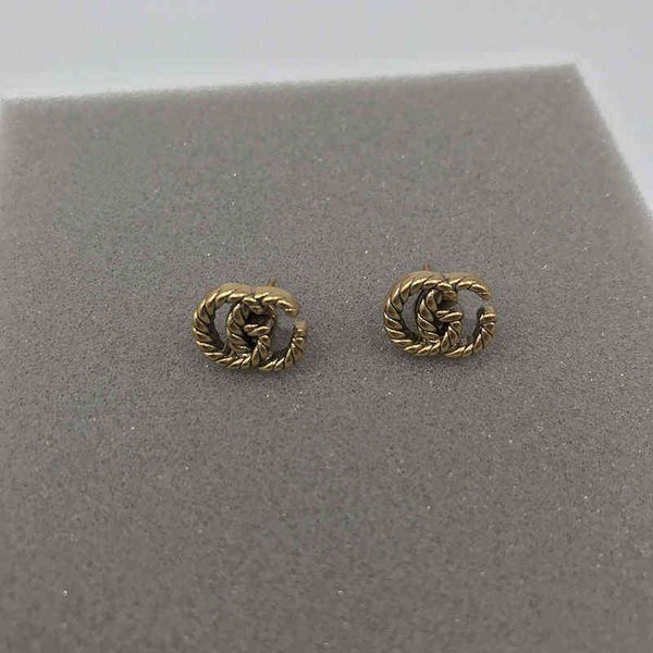 factory outlet classic snake letter women's net red silver needle versatile earrings, Golden
factory outlet classic snake letter women's net red silver needle versatile earrings, Golden