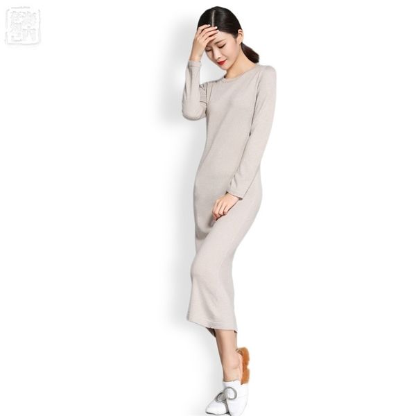 oneck wool knit straight dress long wool knit split dress solid color simple womens long sweaters winter full sleeve 1299 201008, White;black
oneck wool knit straight dress long wool knit split dress solid color simple womens long sweaters winter full sleeve 1299 201008, White;black