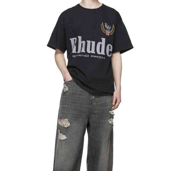 designer luxury brand rhude t shirt high version wheat ear alphabet printed round neck men's loose casual short sleeve women's cou, White;black
designer luxury brand rhude t shirt high version wheat ear alphabet printed round neck men's loose casual short sleeve women's cou, White;black
