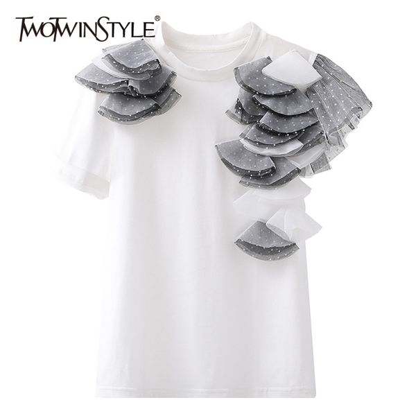 casual patchwork dot mesh for women o neck short sleeve hit color t shirt female fashion clothing 210423, White
casual patchwork dot mesh for women o neck short sleeve hit color t shirt female fashion clothing 210423, White