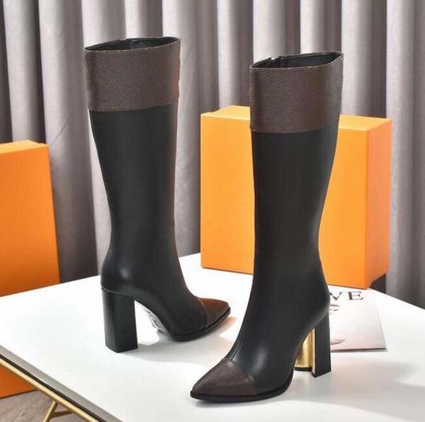 designer color matching round head women's boots high heels deerskin martin oker non-slip leather casual boots, Black
designer color matching round head women's boots high heels deerskin martin oker non-slip leather casual boots, Black