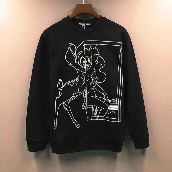 men's hoodies sweatshirts european and american style street fashion br line fawn sweater men's pure cotton round neck loose casua, Black
men's hoodies sweatshirts european and american style street fashion br line fawn sweater men's pure cotton round neck loose casua, Black