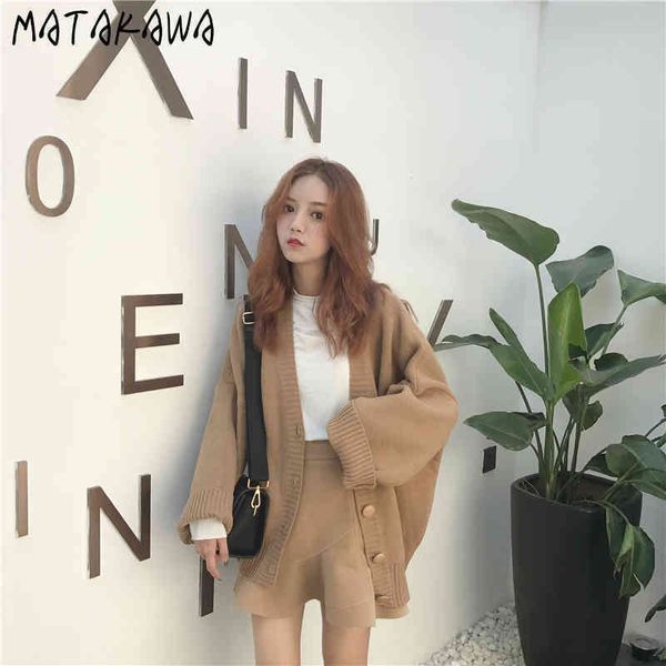 ladies knitted cardigan autumn korean vintage loose long sleeve oversized sweater women coat 210506, White
ladies knitted cardigan autumn korean vintage loose long sleeve oversized sweater women coat 210506, White