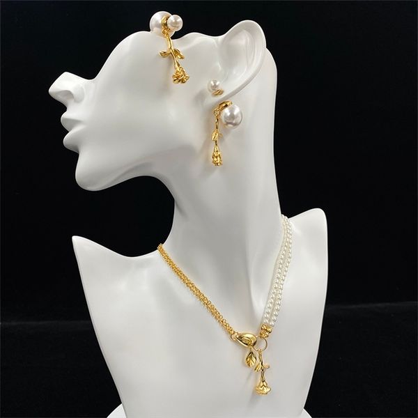 20% off 2022 new jewelry new pearl rose necklace female leaf flower letter korean lovely temperament set, Silver
20% off 2022 new jewelry new pearl rose necklace female leaf flower letter korean lovely temperament set, Silver