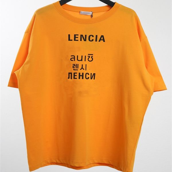 tee t-shirts excelent sense version 20ss spring and summer new seven language alphabet printing couple casual loose t-shirt short sleeve clo, White
tee t-shirts excelent sense version 20ss spring and summer new seven language alphabet printing couple casual loose t-shirt short sleeve clo, White