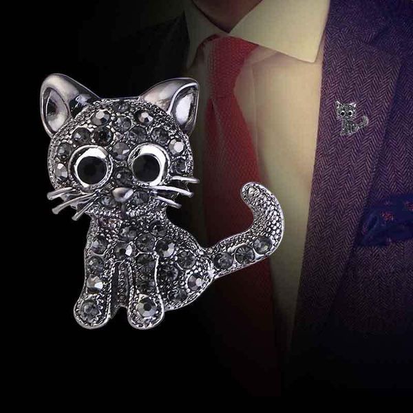 pins, brooches 2022 fashion cute kitten black cat modeling animal brooch simulated stereo high-grade star same collar pin funny jewelry, Gray
pins, brooches 2022 fashion cute kitten black cat modeling animal brooch simulated stereo high-grade star same collar pin funny jewelry, Gray