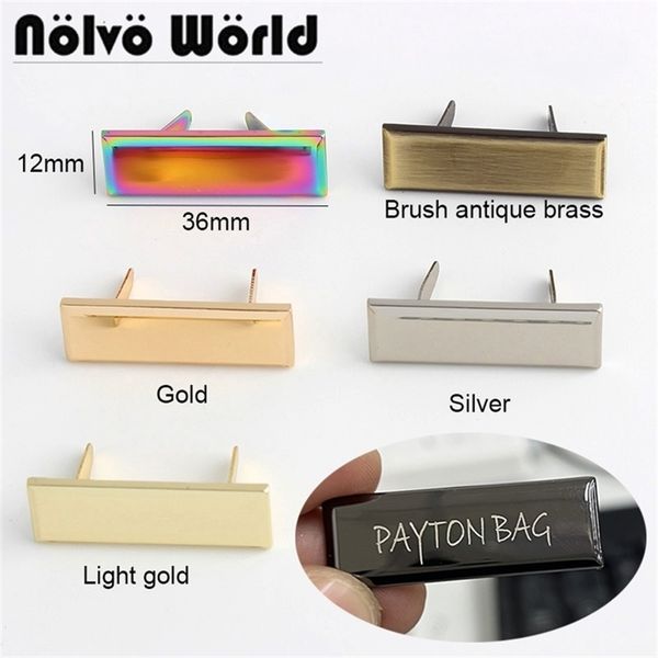 10-50 pieces laser engrave your brand on label sewing crafts rectangle metal purse label tags sew bags rainbow metal labels tag 220521, Black
10-50 pieces laser engrave your brand on label sewing crafts rectangle metal purse label tags sew bags rainbow metal labels tag 220521, Black