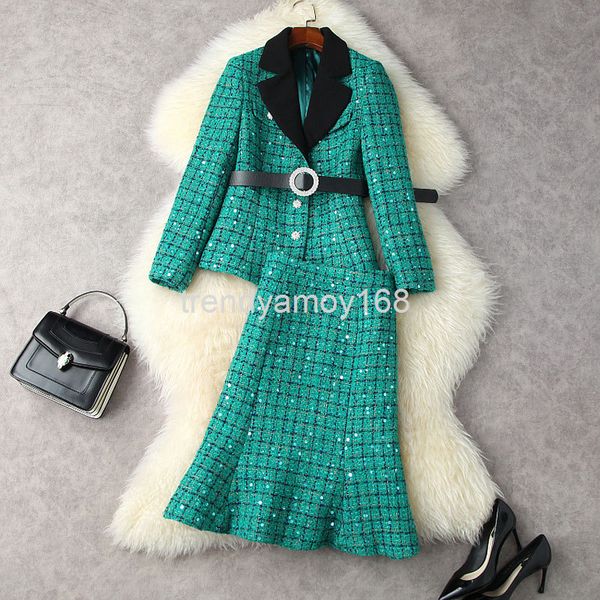 women's two piece pants winter women's suit collar lattice sequin single breasted jacket + high waist fishtail skirt 12793, White
women's two piece pants winter women's suit collar lattice sequin single breasted jacket + high waist fishtail skirt 12793, White