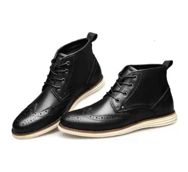 dress shoes autumn men's shoe brogue boots leather martin boot casual lace up large size men handmade shoes high-shoees t5oe, Black
dress shoes autumn men's shoe brogue boots leather martin boot casual lace up large size men handmade shoes high-shoees t5oe, Black