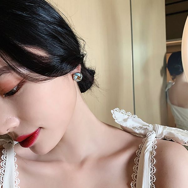 925 silver needle simple geometric woven ball stud earrings korean online influencer refined petite earrings fashion new eardrop women, Golden
925 silver needle simple geometric woven ball stud earrings korean online influencer refined petite earrings fashion new eardrop women, Golden