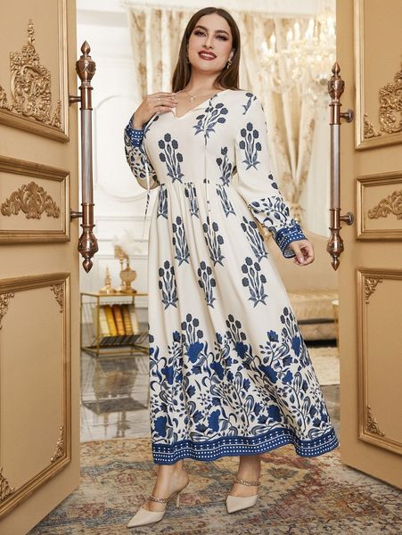 plus floral print tie neck dress i3gm#, Black 
plus floral print tie neck dress i3gm#, Black