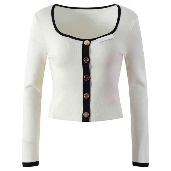 women's knits tees square neck letter sweater bottoming shirt women's blouse short style autumn and winter temperament aging slim, White
women's knits tees square neck letter sweater bottoming shirt women's blouse short style autumn and winter temperament aging slim, White