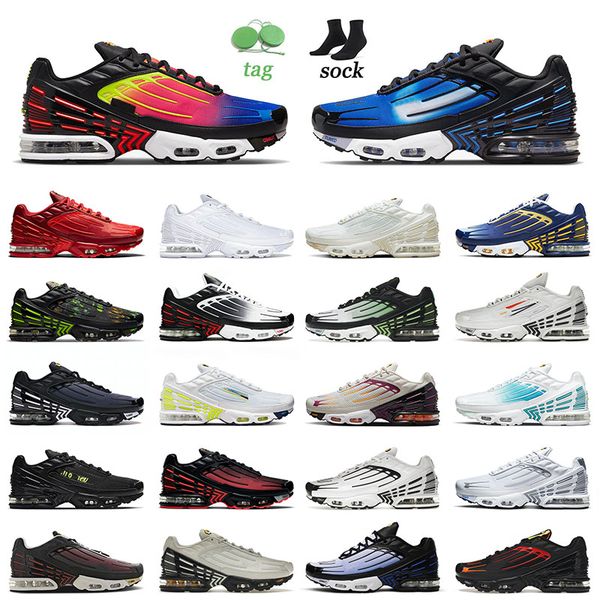 tn plus 3 iii og cushion running shoes rainbow black royal white volt ghost green tiger silver blue bone black crimson red sneakers trainers, White;red
tn plus 3 iii og cushion running shoes rainbow black royal white volt ghost green tiger silver blue bone black crimson red sneakers trainers, White;red