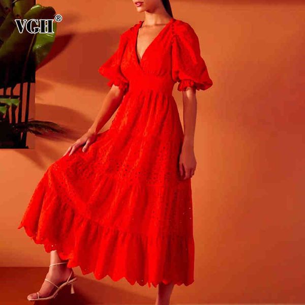 white hollow out dress for women v neck puff half sleeve high waist lace up bowknot midi dresses female summer 210507, Black;gray
white hollow out dress for women v neck puff half sleeve high waist lace up bowknot midi dresses female summer 210507, Black;gray