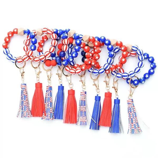 silicone beaded bracelet keychains wristlet key ring bangle chains for women with leather tassel, Silver
silicone beaded bracelet keychains wristlet key ring bangle chains for women with leather tassel, Silver