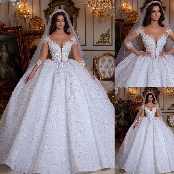 luxurious ball gown wedding dresses v neck off shoulder strapless sleeveless appliques beaded sequins lace floor length bridal ruffles made, White
luxurious ball gown wedding dresses v neck off shoulder strapless sleeveless appliques beaded sequins lace floor length bridal ruffles made, White