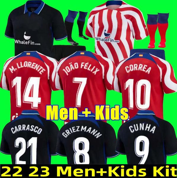 soccer jerseys 22 23 joao felix home 2022 2023 m. llorente correa camiseta football shirts uniforms away kids kit griezmann r. de paul cunha, Black;yellow
soccer jerseys 22 23 joao felix home 2022 2023 m. llorente correa camiseta football shirts uniforms away kids kit griezmann r. de paul cunha, Black;yellow