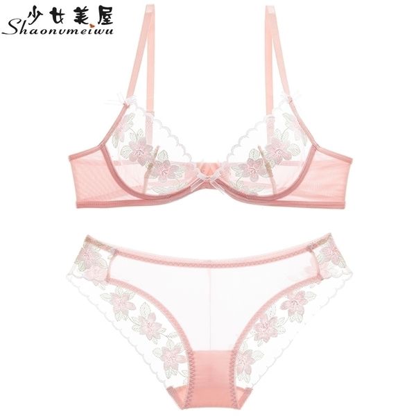 shaonvmeiwu ultra thin transparent mesh embroidered set bra lingerie seethrough seduction pink y200415, Red;black
shaonvmeiwu ultra thin transparent mesh embroidered set bra lingerie seethrough seduction pink y200415, Red;black