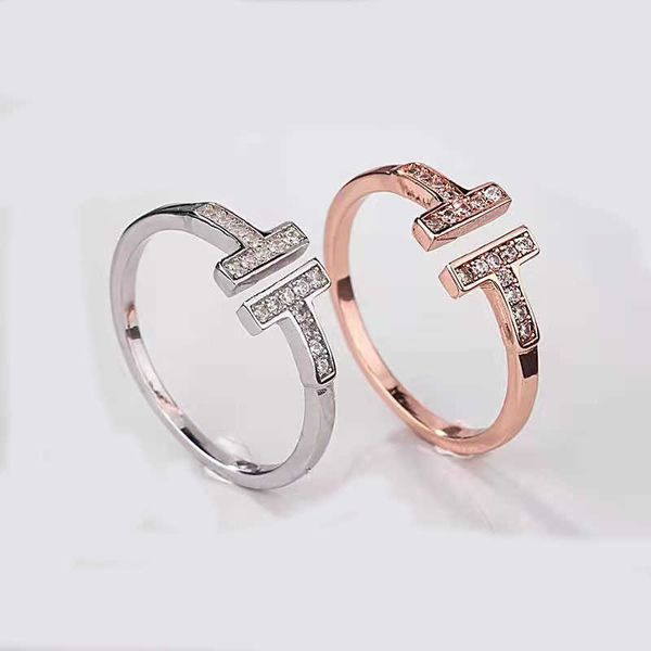 designer fashion love jewelry ring for ladies with double t opening diamond ring rose gold gift, Silver
designer fashion love jewelry ring for ladies with double t opening diamond ring rose gold gift, Silver