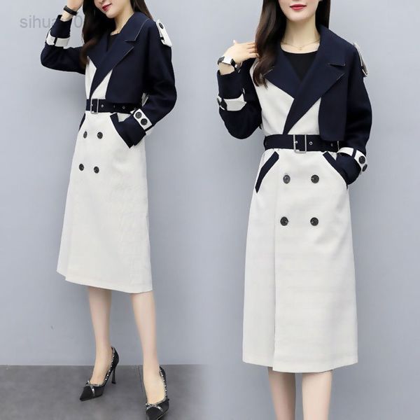 windbreaker women mid-length slim coat 2022 spring autumn female new korean loose temperament stitching over-the-hnee coat l220725, Tan;black
windbreaker women mid-length slim coat 2022 spring autumn female new korean loose temperament stitching over-the-hnee coat l220725, Tan;black