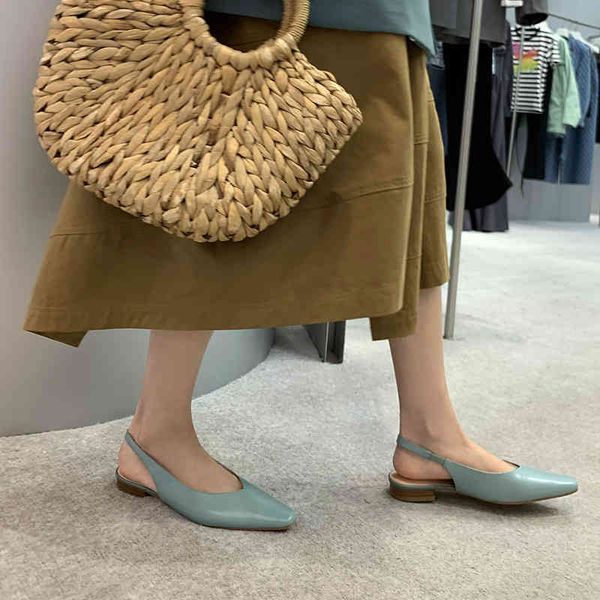 sandals chic single shoes women's summer spring children's shallow mouth gentle square head flat bottom back empty baotou sandals, Black
sandals chic single shoes women's summer spring children's shallow mouth gentle square head flat bottom back empty baotou sandals, Black