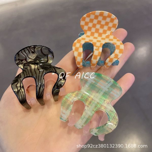 acetate exquisite ponytail clip pink green grip palette hair claw color matching hair clip headdress shark clip hair accessories, Golden;silver
acetate exquisite ponytail clip pink green grip palette hair claw color matching hair clip headdress shark clip hair accessories, Golden;silver