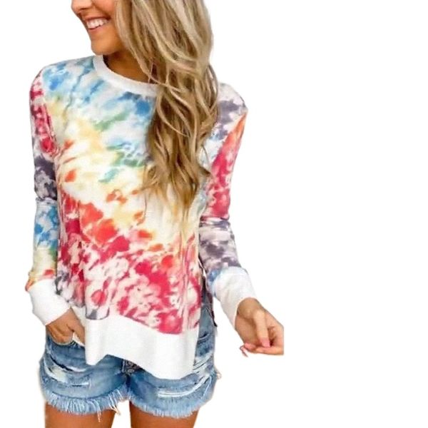 2020 foreign trade women's autumn european and american cross-border tie-dye printing gradient round neck long sleeve women's spot, White
2020 foreign trade women's autumn european and american cross-border tie-dye printing gradient round neck long sleeve women's spot, White