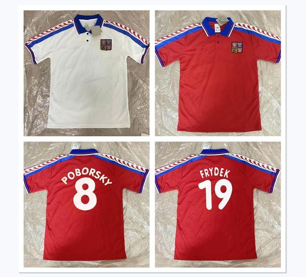 1996 czech republic retro soccer jersey 96 97 nedved poborsky berger vintage classic football shirt, Black;yellow
1996 czech republic retro soccer jersey 96 97 nedved poborsky berger vintage classic football shirt, Black;yellow