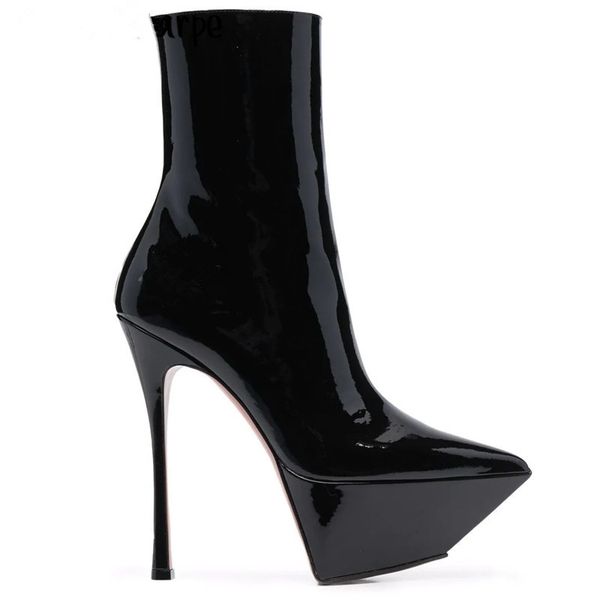 2022 black platform heel boots women fashion t show winter zipper slim booties shoes big size 35-43
2022 black platform heel boots women fashion t show winter zipper slim booties shoes big size 35-43