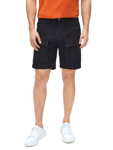 men flap pocket bermuda denim shorts v1m3#, White;black