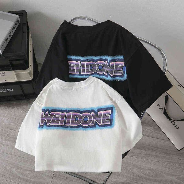 brand designer men's and women's t-shirt we11done painted letters short sleeve women loose summer couple welldone, White
brand designer men's and women's t-shirt we11done painted letters short sleeve women loose summer couple welldone, White