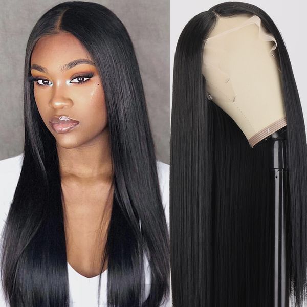 lx brand synthetic ginger lace front wig for women middle part glueless straight lace front wig heat resistant synthetic lace wig hairfactor, Black
lx brand synthetic ginger lace front wig for women middle part glueless straight lace front wig heat resistant synthetic lace wig hairfactor, Black