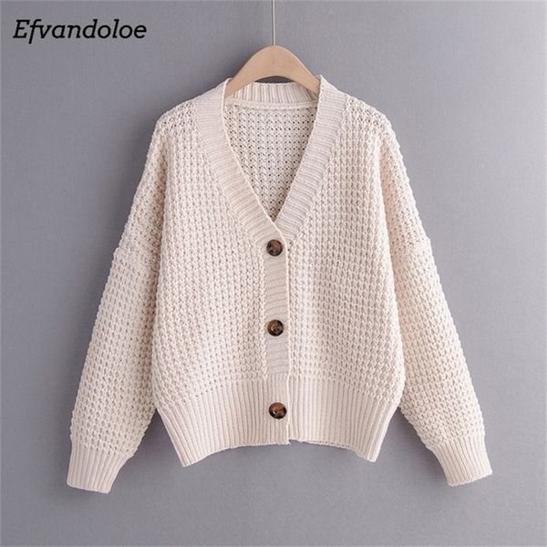 efvandoloe autumn cardigan sweater women winter clothes kardigan knitted fall sweaters female jumper jacket y200910, White;black
efvandoloe autumn cardigan sweater women winter clothes kardigan knitted fall sweaters female jumper jacket y200910, White;black