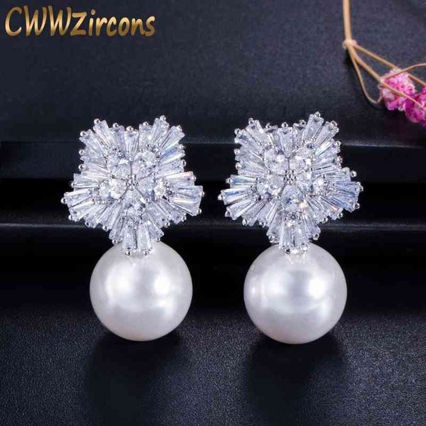 cwwzircons 2021 new arrival snow flower design women big drop white pearl earrings with cubic zirconia christmas gift cz069, Bronze;silver
cwwzircons 2021 new arrival snow flower design women big drop white pearl earrings with cubic zirconia christmas gift cz069, Bronze;silver