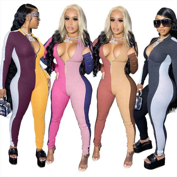 patchwork sporty fitness zipper long jumpsuits casual workout sleeve bodycon rompers womens jumpsuit stretchy active wear, Black;white
patchwork sporty fitness zipper long jumpsuits casual workout sleeve bodycon rompers womens jumpsuit stretchy active wear, Black;white